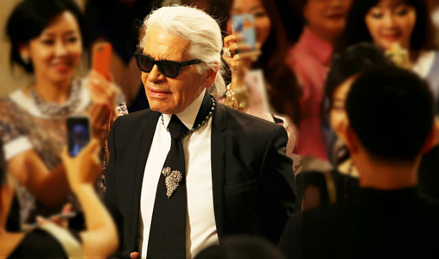 Celebrities at Chanel Cruise 2013-14 show Singapore KARL LAGERFELD